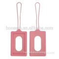 custom silicone promotional gift silicon luggage tag with paper marker